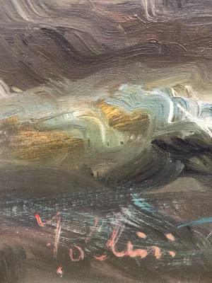 European School (XX) - Storm on the Zuiderzee