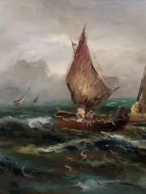 European School (XX) - Storm on the Zuiderzee